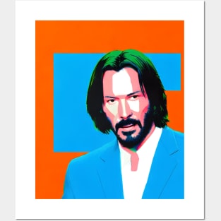 Keanu Reeves and cat Posters and Art